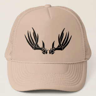 Custom Buck Antler Trucker Hat