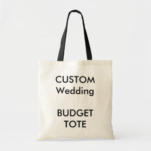 Custom Budget Tote Bags BLACK Coloured Handles