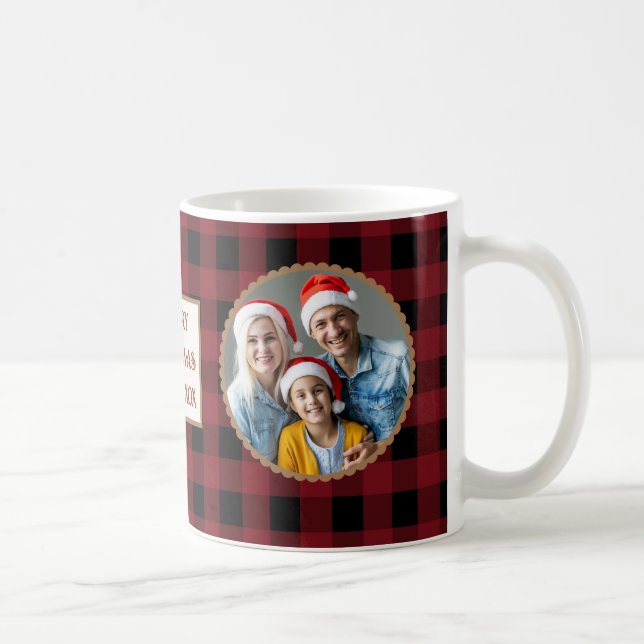 Custom Buffalo Plaid  Coffee Mug (Right)