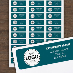 Custom Buisness Logo & Return Address Dark Teal