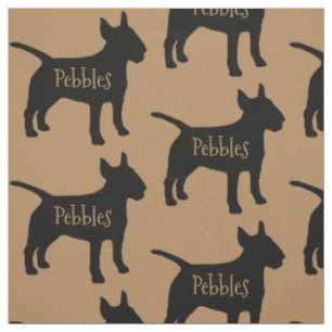 Custom Bull Terrier Dog Fabric