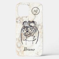 Custom Bulldog Lover's Apple iPhone 12 Case