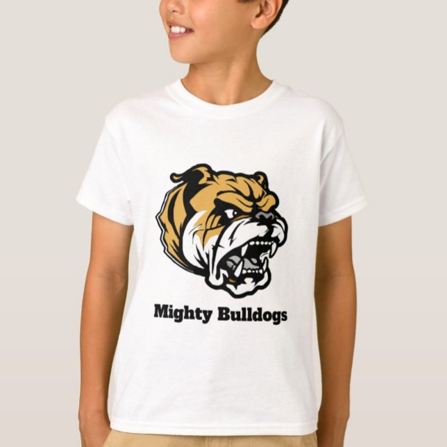 Custom Bulldogs Youth T-Shirt (name and number) (Creator Uploaded)