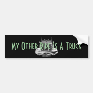 Custom Bumper Sticker - My Other Ride Is A Truck