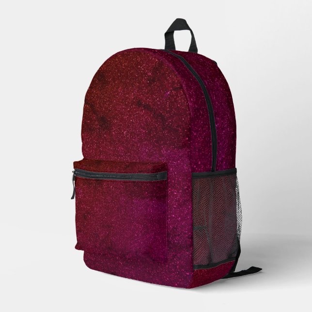 Custom Burgundy Speckled Backpack - Bulk Orders (Back Corner Right)