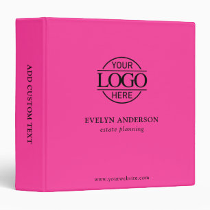 Custom Busines Logo Professional Corporate Records Binder