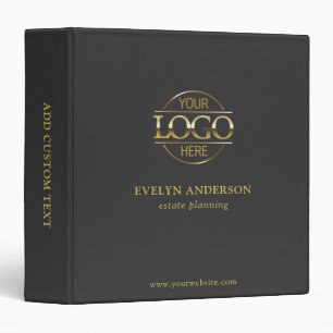 Custom Busines Logo Professional Corporate Records Binder