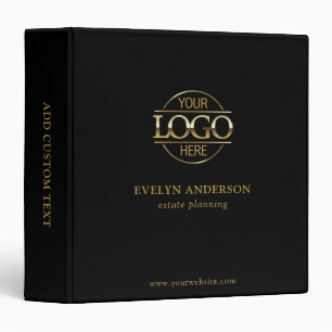 Custom Busines Logo Professional Corporate Records Binder