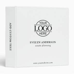 Custom Busines Logo Professional Corporate Records Binder