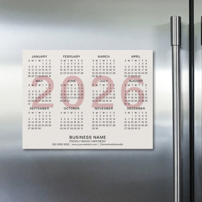 Custom Business 2026 Magnetic Calendar (Custom Business 2026 Magnetic Calendar)