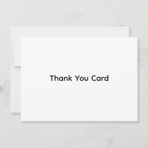 Custom Business 4.5" x 6.25" Flat Thank You Card
