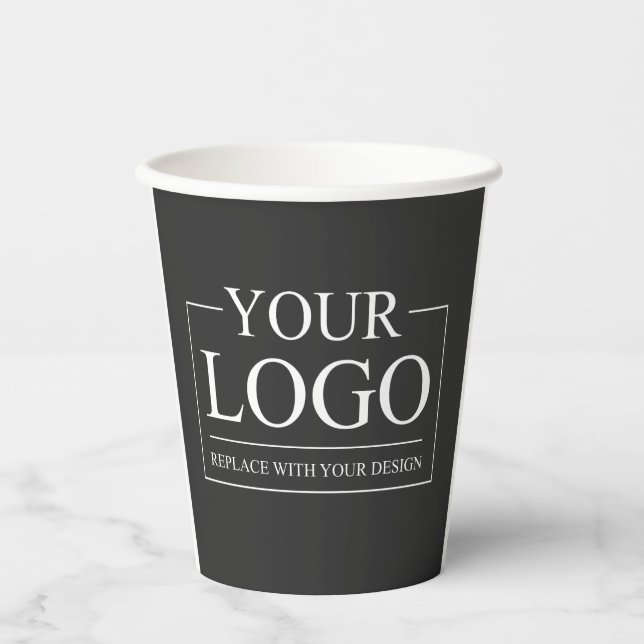 Custom Business ADD LOGO Company Professional  Paper Cups (Front)