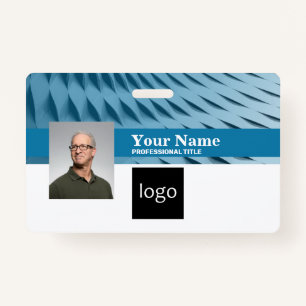 Custom Business Badge   Name, Photo, Logo, Barcode