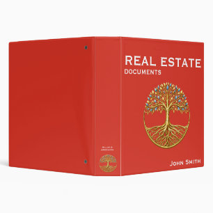 Custom Business Binder with tree of life design