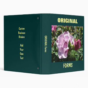 Custom Business binders Add Your Own Text