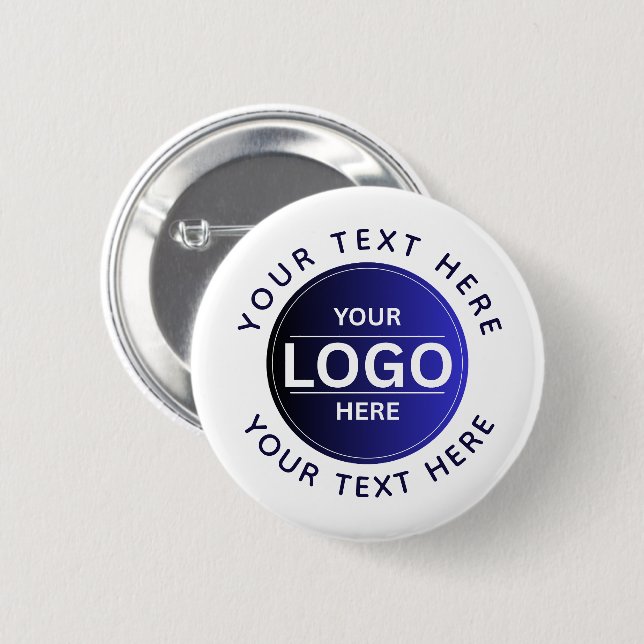 Custom Business Brand Logo 2 Inch Round Button (Front & Back)