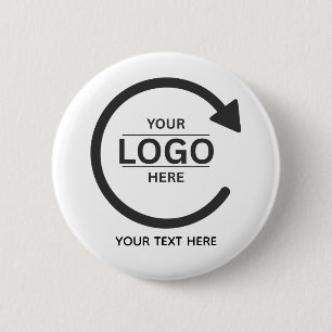 Custom Business Brand Logo 2 Inch Round Button