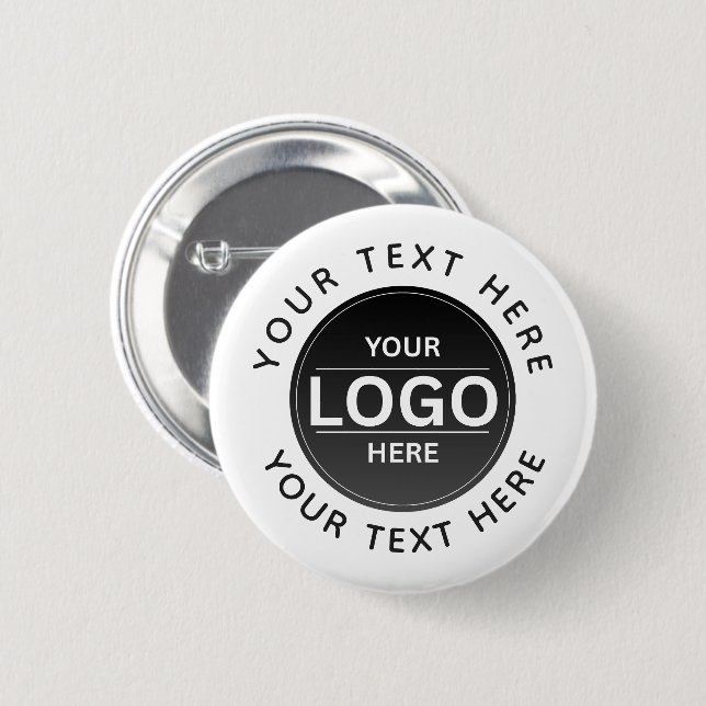 Custom Business Brand Logo 2 Inch Round Button (Front & Back)