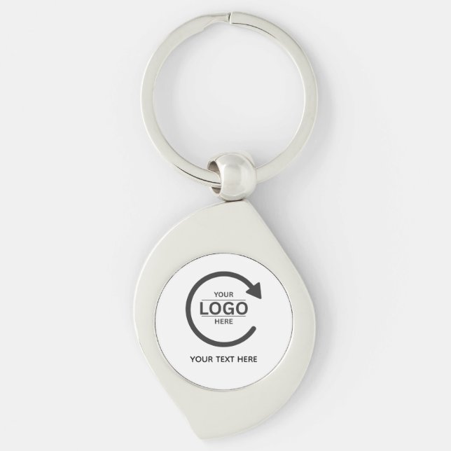 Custom Business Brand Logo Keychain (Front)