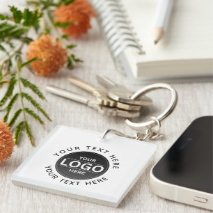 Custom Business Brand Logo Keychain