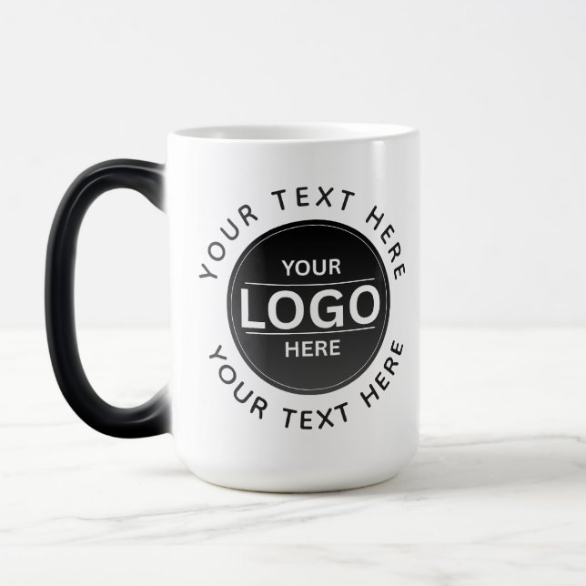 Custom Business Brand Logo Magic Mug (Left)