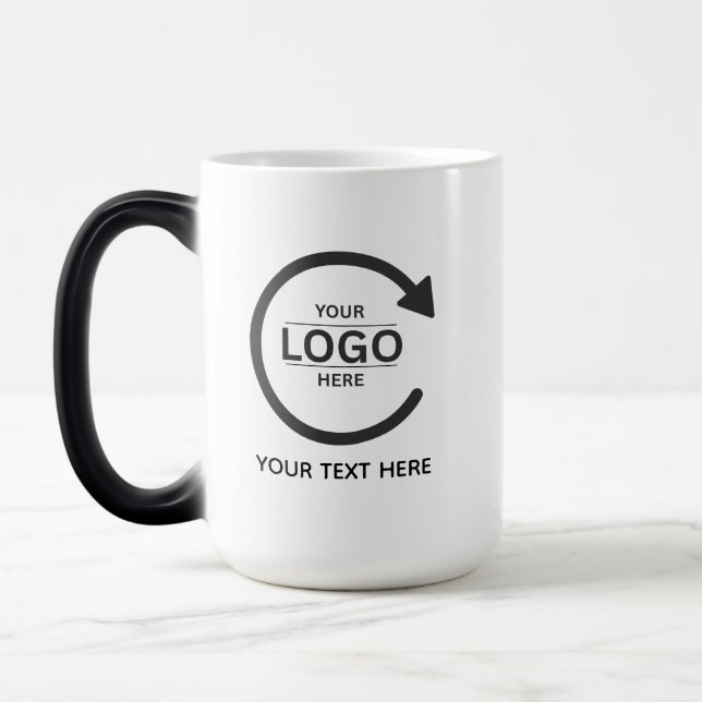 Custom Business Brand Logo Magic Mug (Left)
