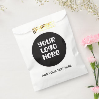 Custom Business Branding Logo and Text  Favour Bag
