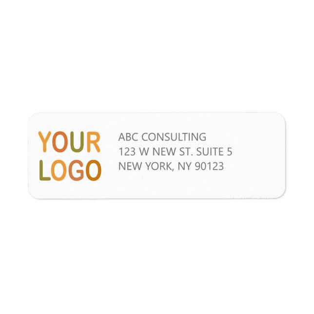 Custom Business Branding LOGO Label (Front)