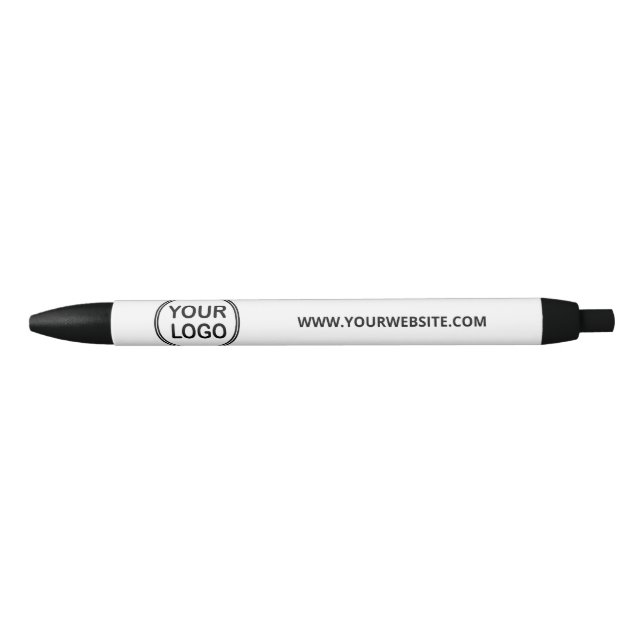 Custom Business Branding Logo Template Black Ink Pen (Front)