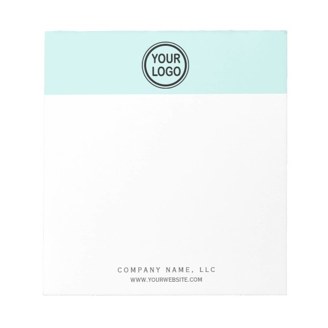 Custom Business Branding Logo Template  Notepad (Front)