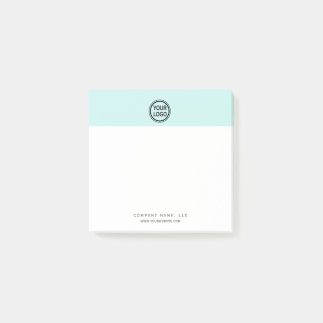 Custom Business Branding Logo Template  Post-it No Post-it Notes (Front)