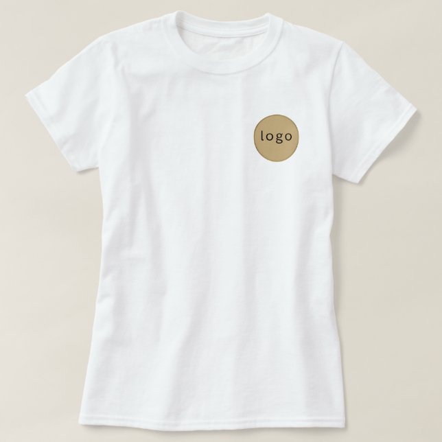 Custom Business Branding Logo Template T-Shirt (Design Front)