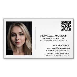 Custom Business Card Magnet - Personalized Photo