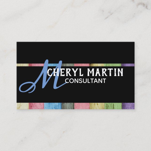 custom business card template modern style (Front)