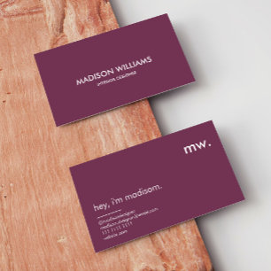 Custom Business Cards Minimal Stylish
