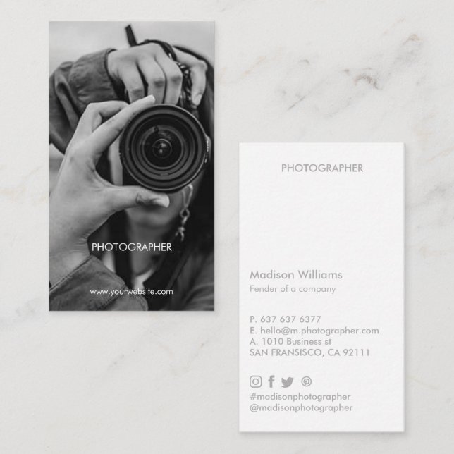 Custom Business Cards Minimal Stylish (Front/Back)