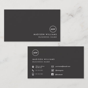 Custom Business Cards Minimal Stylish