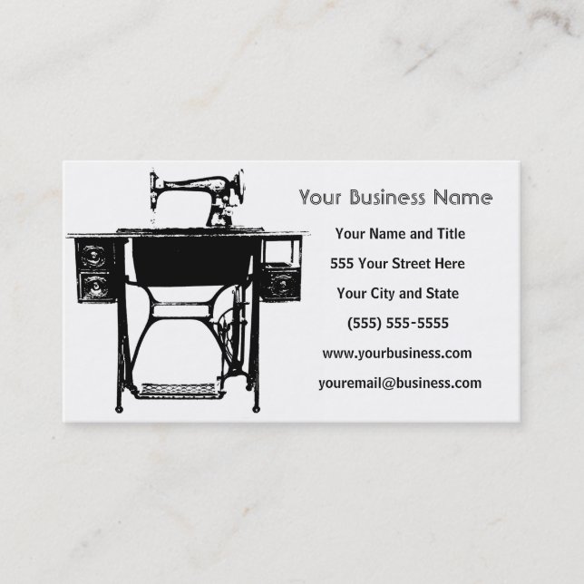 Custom Business Cards - Seamstress / Tailor (Front)