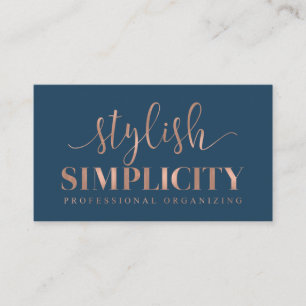 Custom Business Cards: Stylish Simplicity Business Card