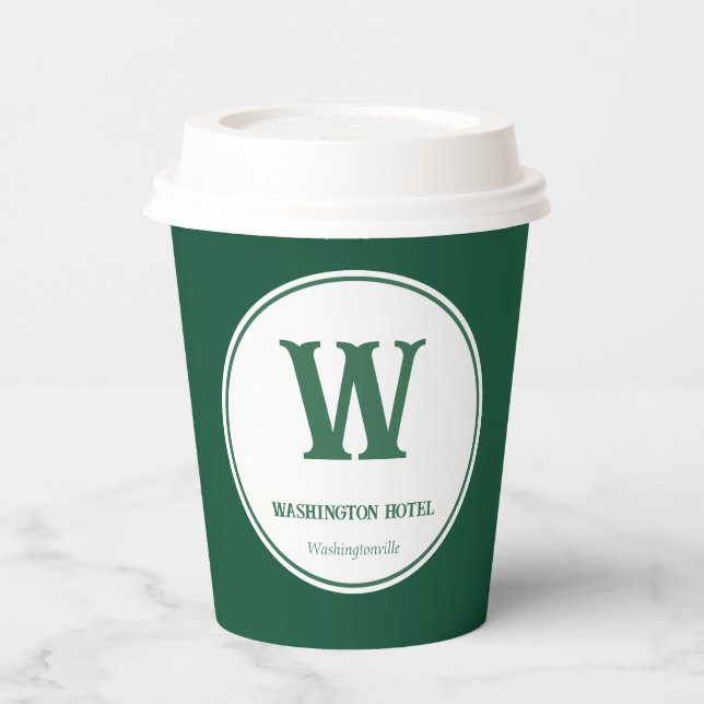 Custom Business Coffee Paper Cups (Left)