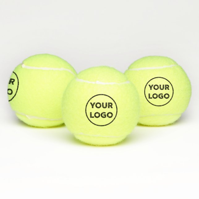 Custom Business Company Logo 2 Side Branded Tennis Balls (Multi)