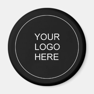 Custom Business Company Logo Add Text Template Magnet