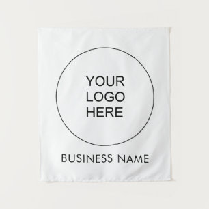 Custom Business Company Logo Add Text Template Tapestry