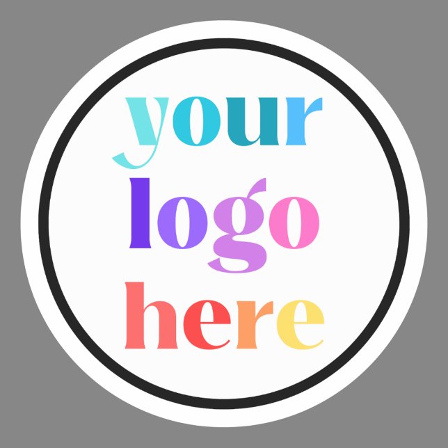 Custom Business Company Logo  Classic Round Sticker (Creator Uploaded)