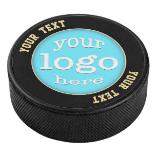 Custom Business Company Logo Corporate Team Club Hockey Puck