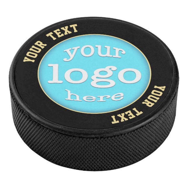 Custom Business Company Logo Corporate Team Club Hockey Puck (3/4)