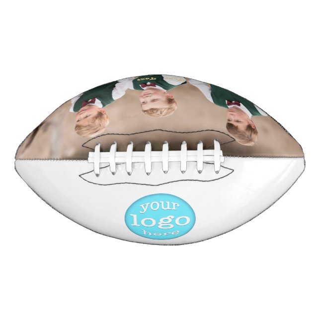 Custom Business Company Logo Corporate Team Photo Football (Front)