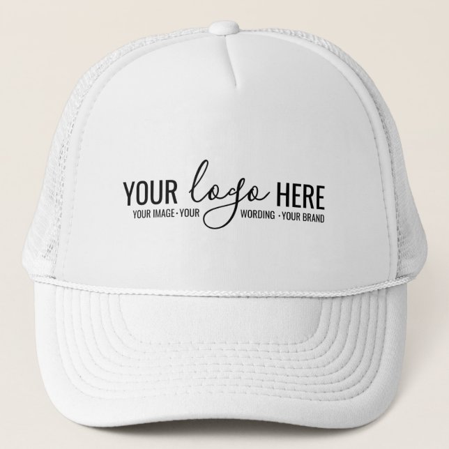 Custom Business Company Logo Employee Staff Promo  Trucker Hat (Front)