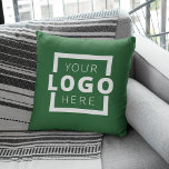 Custom Business Company Logo Promotional Branded Throw Pillow<br><div class="desc">Easily personalize this trendy throw pillow with your own business logo. You can change the background colour to match your logo or corporate colours. Promotional pillows make a long lasting impression so they make great corporate gifts, giveaways, or souvenirs for clients, customers, and employees. They can also be used to...</div>