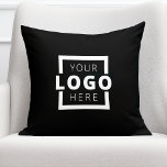 Custom Business Company Logo Promotional Branded Throw Pillow<br><div class="desc">Easily personalize this trendy throw pillow with your own business logo. You can change the background colour to match your logo or corporate colours. Promotional pillows make a long lasting impression so they make great corporate gifts, giveaways, or souvenirs for clients, customers, and employees. They can also be used to...</div>